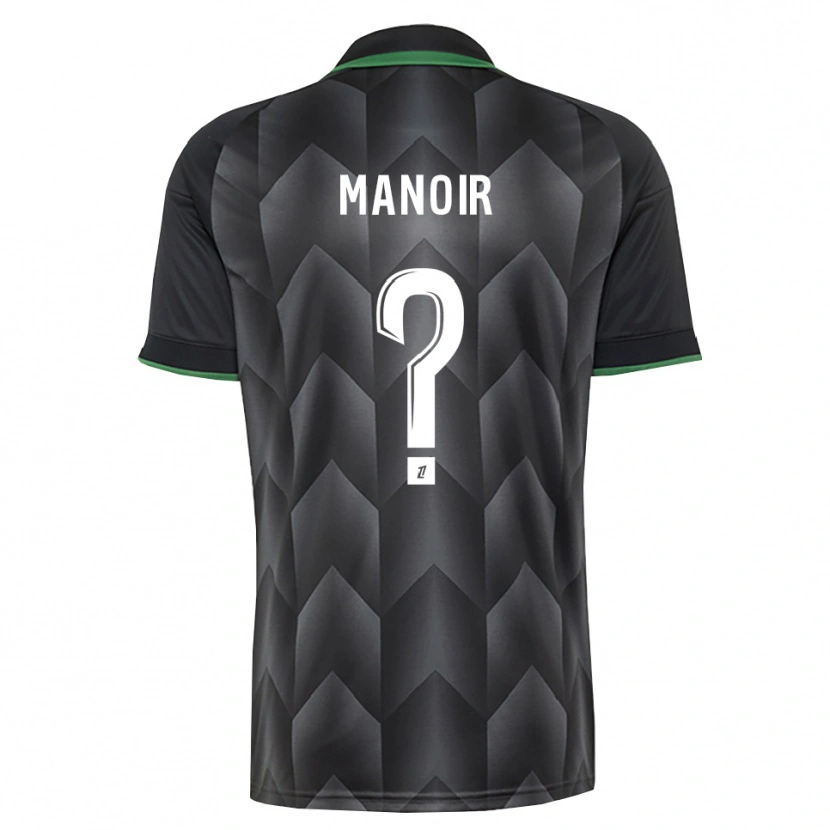 Danxen Donna Maglia Nael Manoir #0 Verde Bianco Nero Kit Gara Away 2026/27 Maglietta