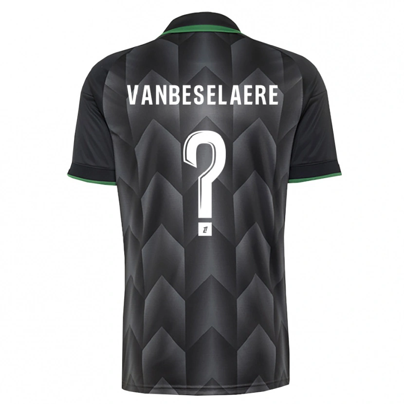Danxen Donna Maglia Emmanuel Vanbeselaere #0 Verde Bianco Nero Kit Gara Away 2026/27 Maglietta