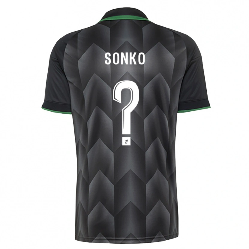 Danxen Donna Maglia Naël Sonko #0 Verde Bianco Nero Kit Gara Away 2026/27 Maglietta