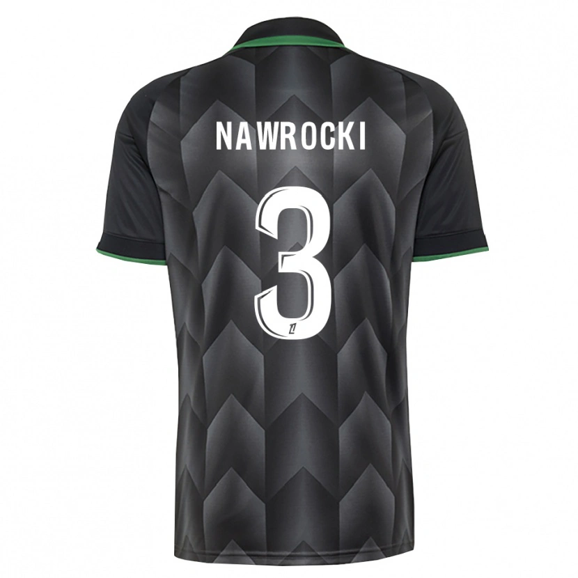 Danxen Donna Maglia Maik Nawrocki #3 Verde Bianco Nero Kit Gara Away 2026/27 Maglietta