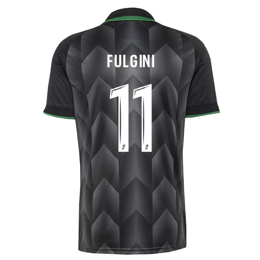 Danxen Donna Maglia Angelo Fulgini #11 Verde Bianco Nero Kit Gara Away 2026/27 Maglietta