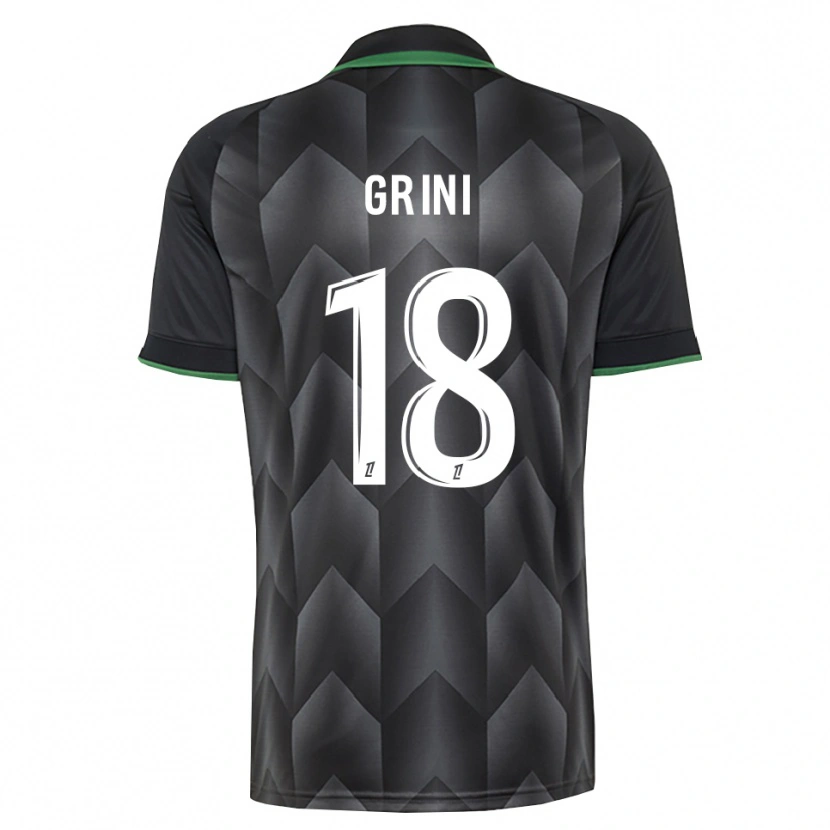 Danxen Donna Maglia Ilyes Grini #18 Verde Bianco Nero Kit Gara Away 2026/27 Maglietta