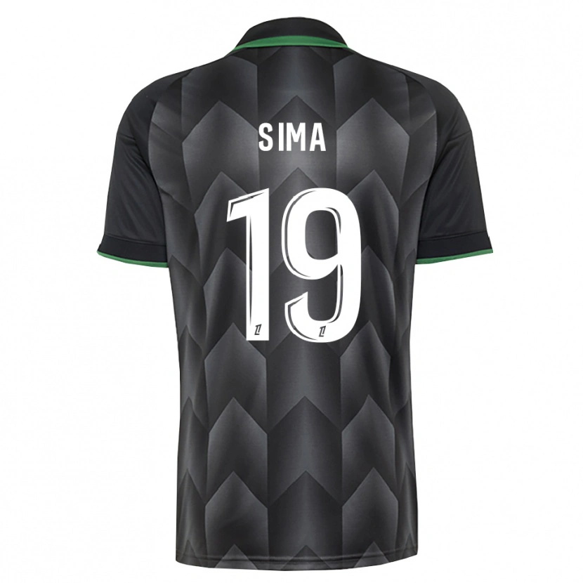 Danxen Donna Maglia Abdallah Sima #19 Verde Bianco Nero Kit Gara Away 2026/27 Maglietta