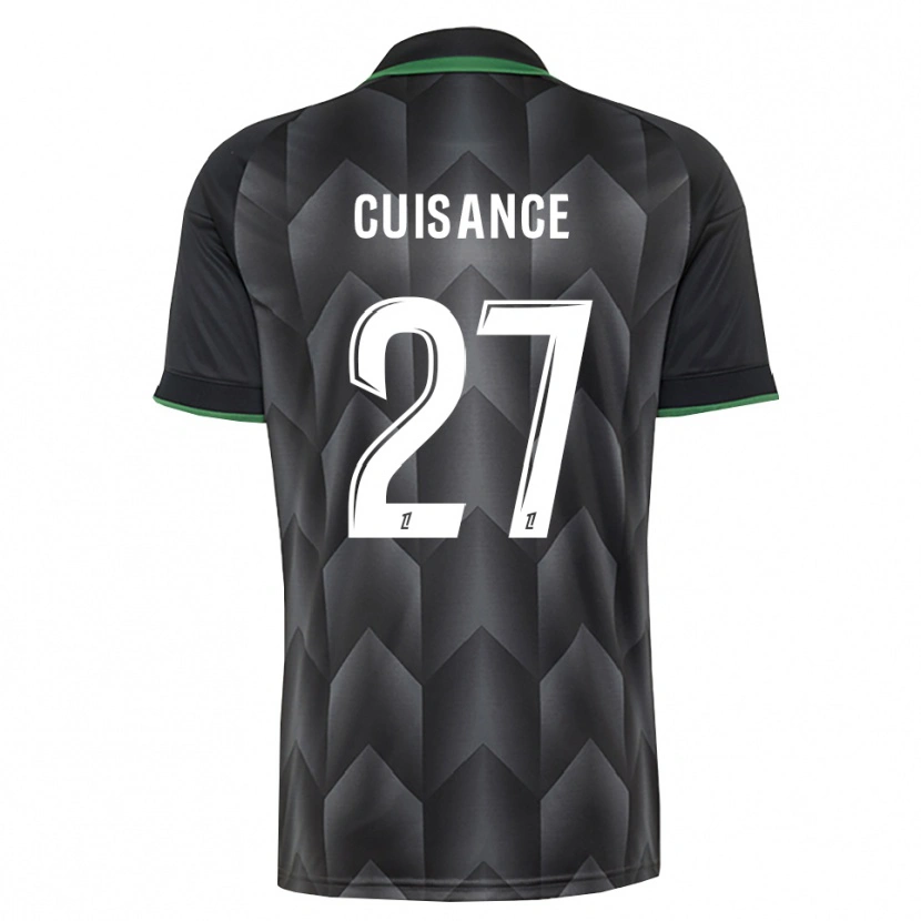 Danxen Donna Maglia Michaël Cuisance #27 Verde Bianco Nero Kit Gara Away 2026/27 Maglietta