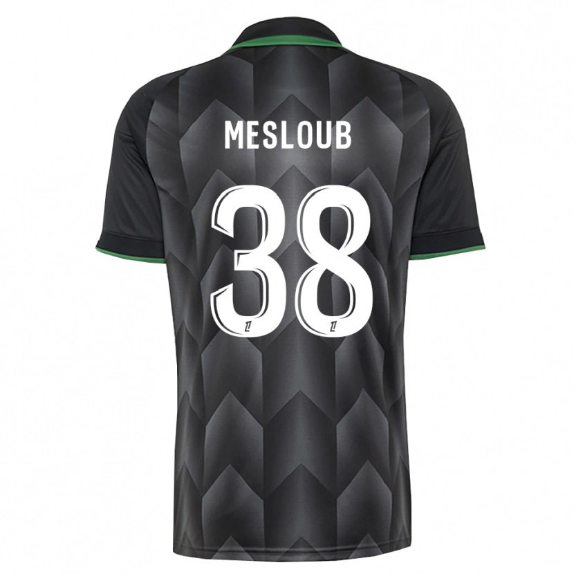 Danxen Donna Maglia Mezian Mesloub #38 Verde Bianco Nero Kit Gara Away 2026/27 Maglietta