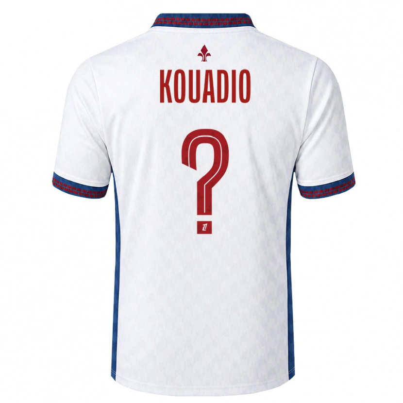 Danxen Donna Maglia Marc-Antoine Kouadio #0 Rosso Bianco Blu Kit Gara Away 2026/27 Maglietta