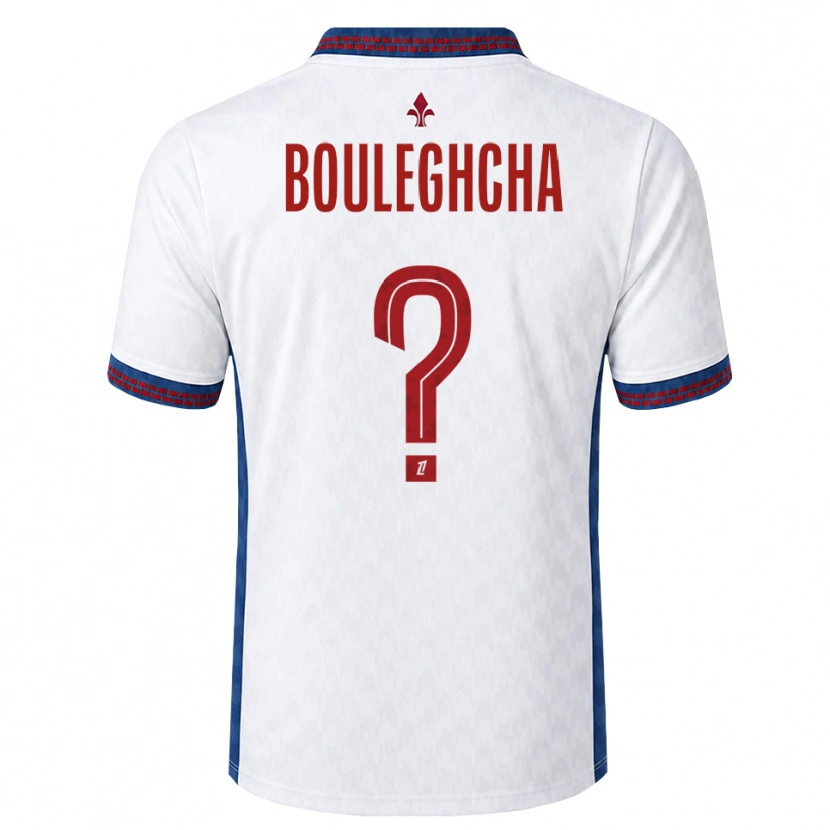 Danxen Donna Maglia Ismail Bouleghcha #0 Rosso Bianco Blu Kit Gara Away 2026/27 Maglietta