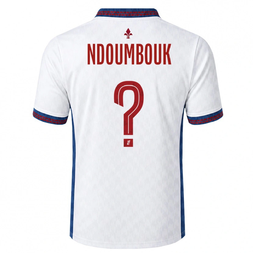Danxen Donna Maglia Marlyse Ngo Ndoumbouk #0 Rosso Bianco Blu Kit Gara Away 2026/27 Maglietta