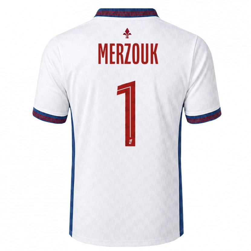 Danxen Donna Maglia Samy Merzouk #1 Rosso Bianco Blu Kit Gara Away 2026/27 Maglietta