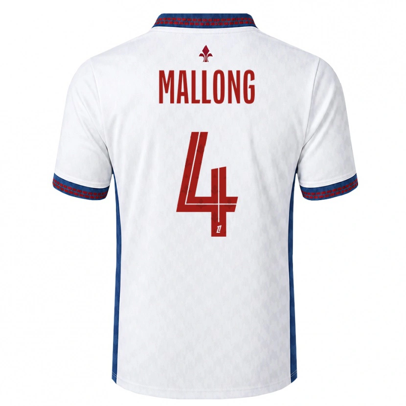 Danxen Donna Maglia Raphaël Mallong #4 Rosso Bianco Blu Kit Gara Away 2026/27 Maglietta