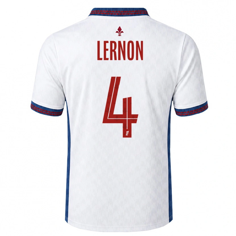 Danxen Donna Maglia Jessica Lernon #4 Rosso Bianco Blu Kit Gara Away 2026/27 Maglietta