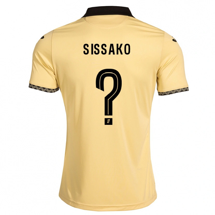 Danxen Donna Maglia Mohamed Sissako #0 Bianco Avorio Nero Kit Gara Away 2026/27 Maglietta