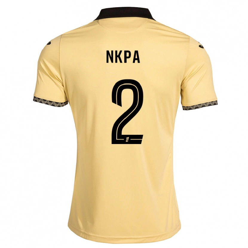 Danxen Donna Maglia Elie Nkpa #2 Bianco Avorio Nero Kit Gara Away 2026/27 Maglietta