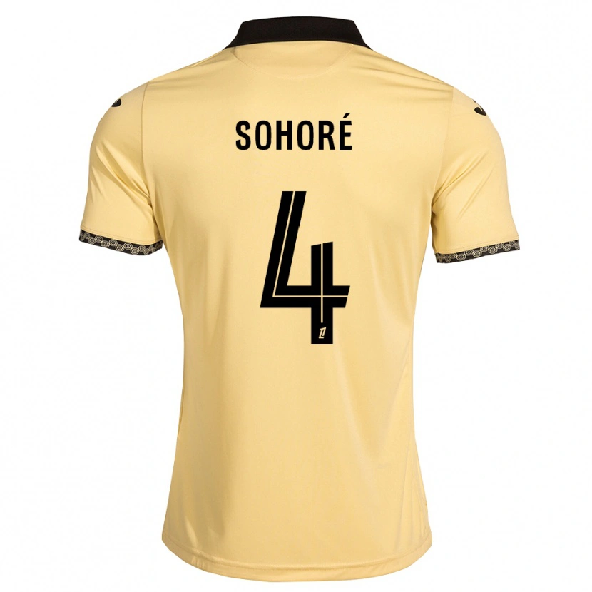 Danxen Donna Maglia Seni Sohoré #4 Bianco Avorio Nero Kit Gara Away 2026/27 Maglietta