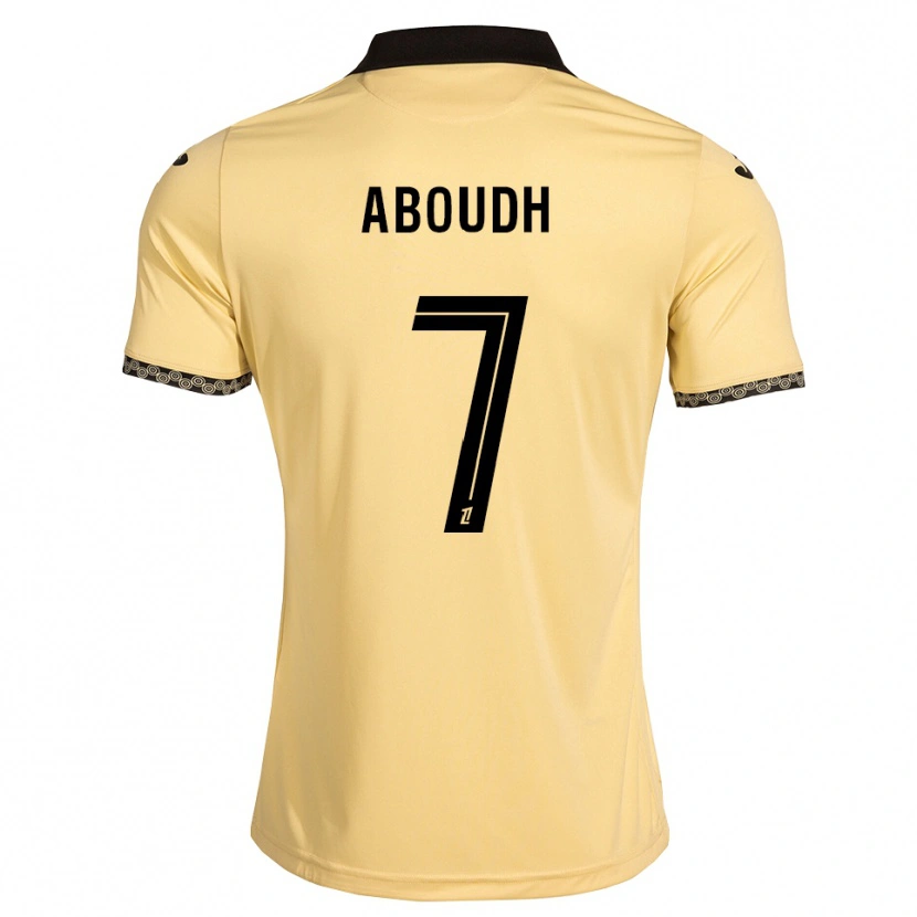 Danxen Donna Maglia Jules Aboudh #7 Bianco Avorio Nero Kit Gara Away 2026/27 Maglietta