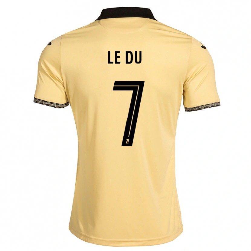 Danxen Donna Maglia Océane Le Du #7 Bianco Avorio Nero Kit Gara Away 2026/27 Maglietta