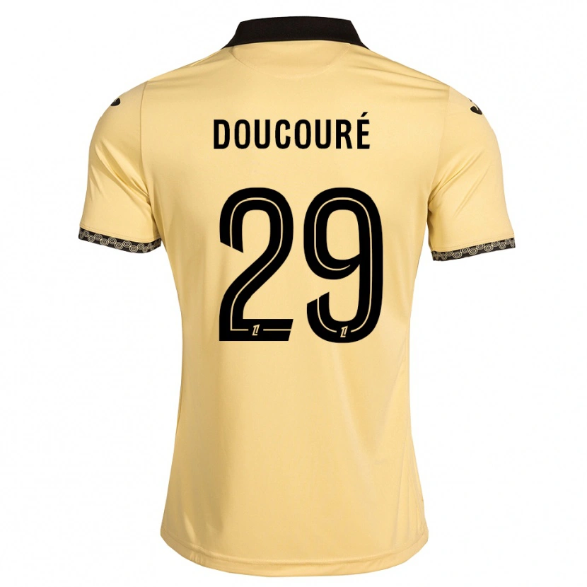 Danxen Donna Maglia Siriné Doucouré #29 Bianco Avorio Nero Kit Gara Away 2026/27 Maglietta
