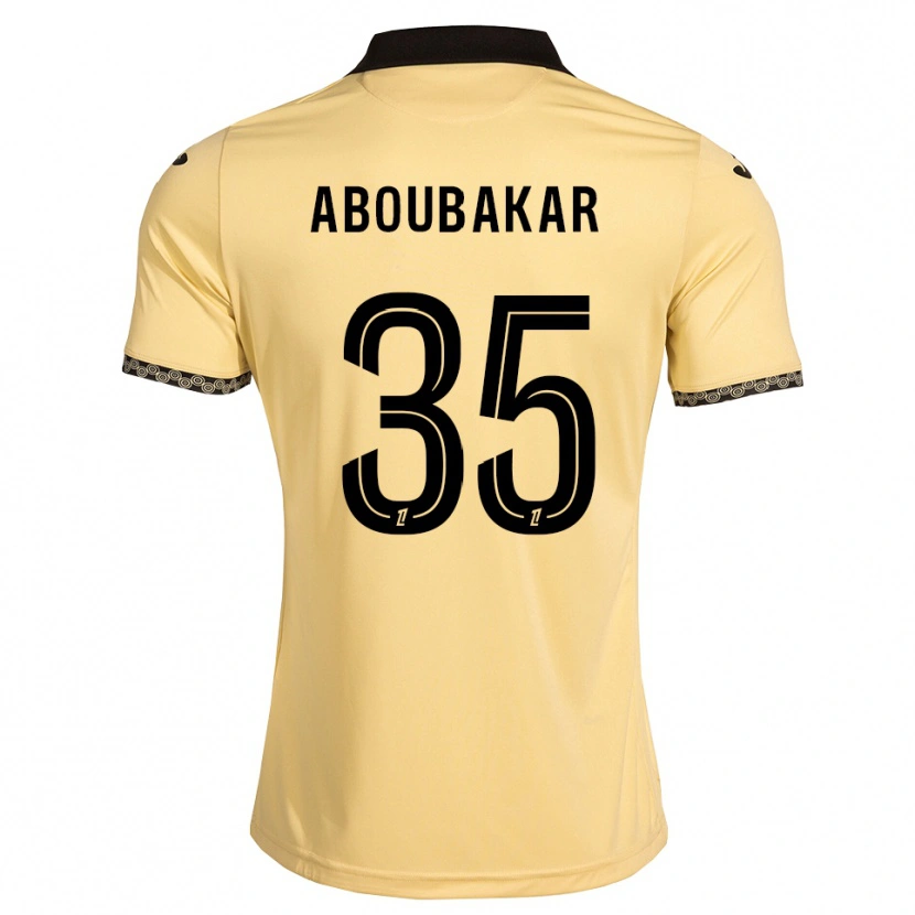 Danxen Donna Maglia Siddick Aboubakar #35 Bianco Avorio Nero Kit Gara Away 2026/27 Maglietta