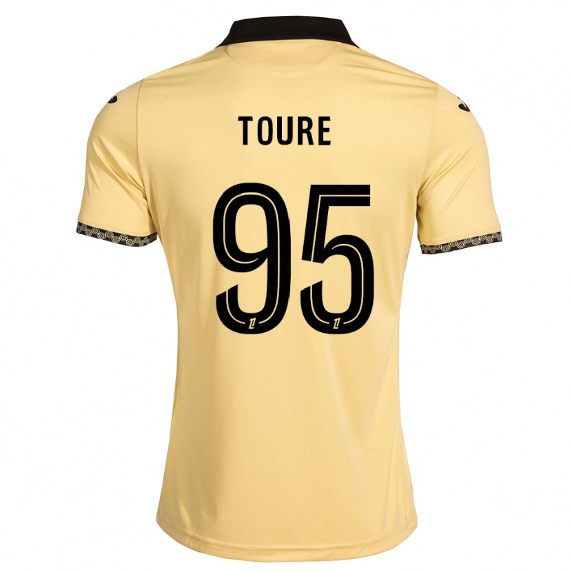 Danxen Donna Maglia Isaak Touré #95 Bianco Avorio Nero Kit Gara Away 2026/27 Maglietta