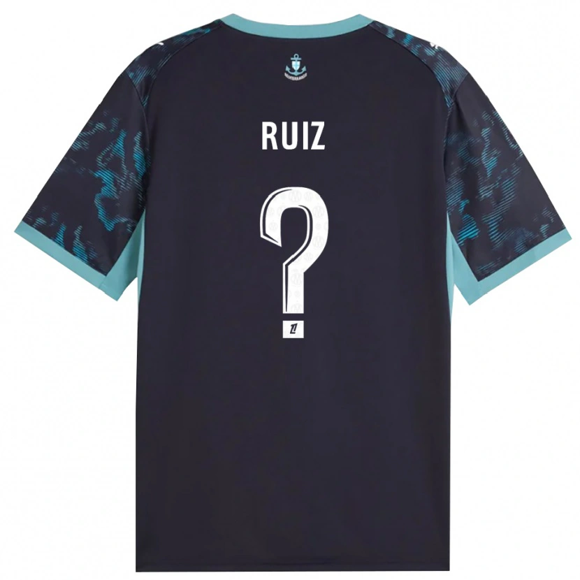 Danxen Donna Maglia Pedro Ruiz #0 Turchese Pallido Bianco Nero Kit Gara Away 2026/27 Maglietta