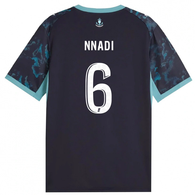 Danxen Donna Maglia Tochukwu Nnadi #6 Turchese Pallido Bianco Nero Kit Gara Away 2026/27 Maglietta