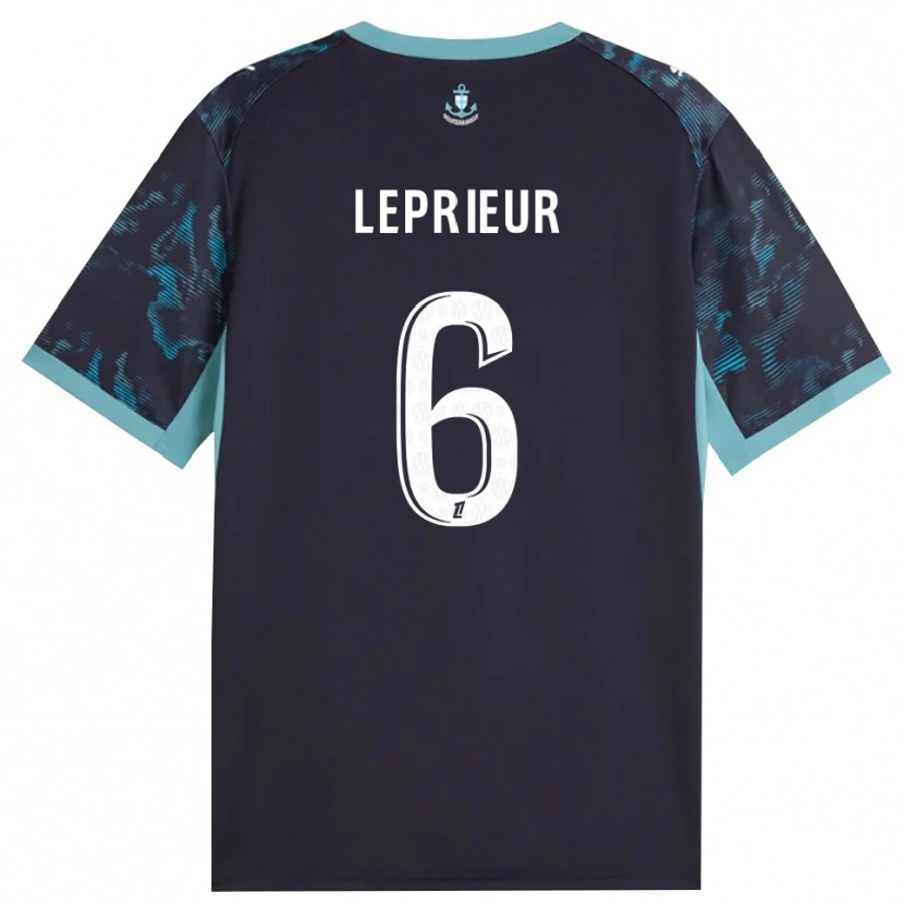 Danxen Donna Maglia Eliott Leprieur #6 Turchese Pallido Bianco Nero Kit Gara Away 2026/27 Maglietta