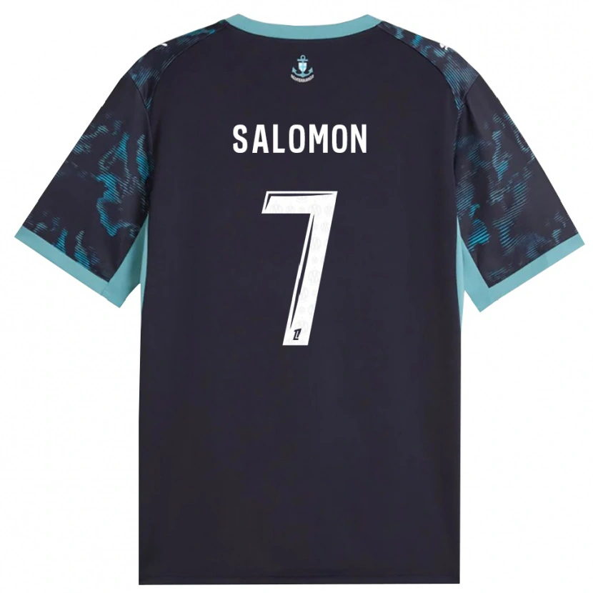 Danxen Donna Maglia Maëva Salomon #7 Turchese Pallido Bianco Nero Kit Gara Away 2026/27 Maglietta