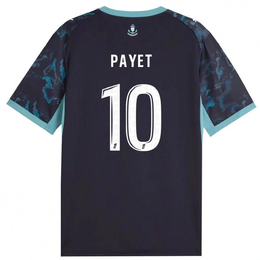 Danxen Donna Maglia Dimitri Payet #10 Turchese Pallido Bianco Nero Kit Gara Away 2026/27 Maglietta