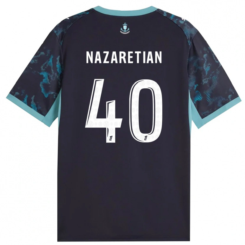 Danxen Donna Maglia Manuel Nazaretian #40 Turchese Pallido Bianco Nero Kit Gara Away 2026/27 Maglietta