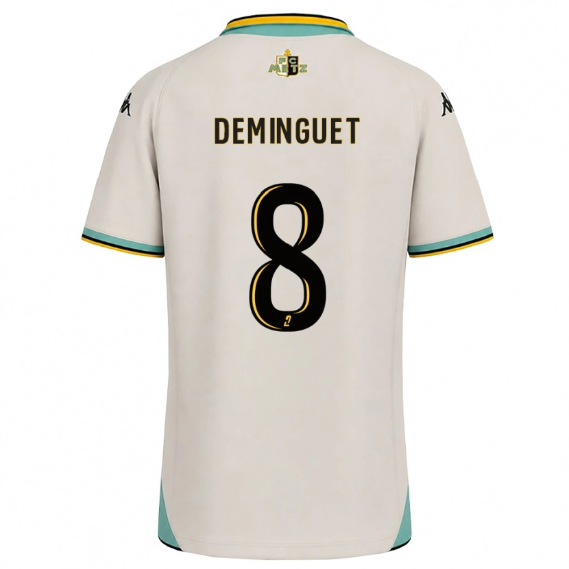 Danxen Donna Maglia Jessy Deminguet #8 Bianco Floreale Nero Kit Gara Away 2026/27 Maglietta