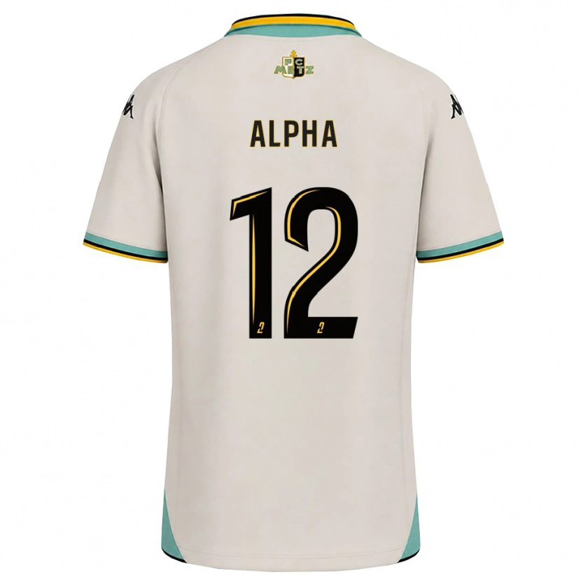 Danxen Donna Maglia Alpha Touré #12 Bianco Floreale Nero Kit Gara Away 2026/27 Maglietta
