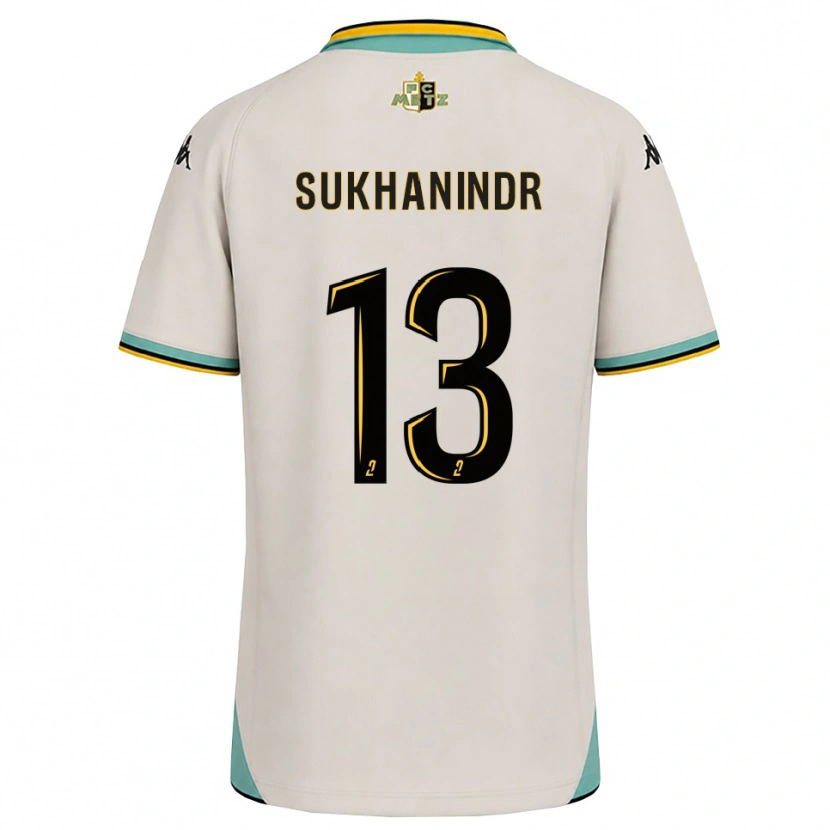 Danxen Donna Maglia Suparith Sukhanindr #13 Bianco Floreale Nero Kit Gara Away 2026/27 Maglietta