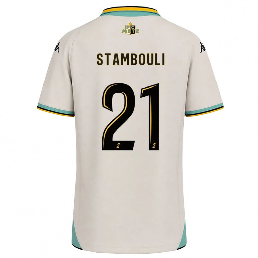 Danxen Donna Maglia Benjamin Stambouli #21 Bianco Floreale Nero Kit Gara Away 2026/27 Maglietta