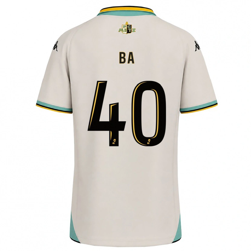 Danxen Donna Maglia Ousmane Ba #40 Bianco Floreale Nero Kit Gara Away 2026/27 Maglietta