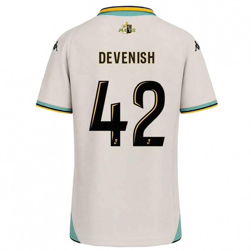 Danxen Donna Maglia Cristian Devenish #42 Bianco Floreale Nero Kit Gara Away 2026/27 Maglietta