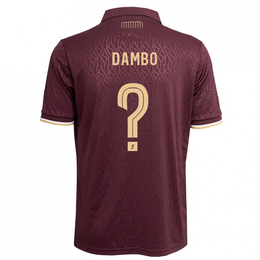 Danxen Donna Maglia Andreas Dambo #0 Marrone Sabbia Vinaccia Kit Gara Away 2026/27 Maglietta