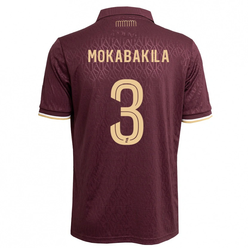 Danxen Donna Maglia Nick Mokabakila #3 Marrone Sabbia Vinaccia Kit Gara Away 2026/27 Maglietta