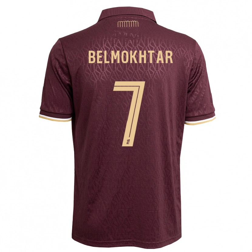 Danxen Donna Maglia Ilies Belmokhtar #7 Marrone Sabbia Vinaccia Kit Gara Away 2026/27 Maglietta