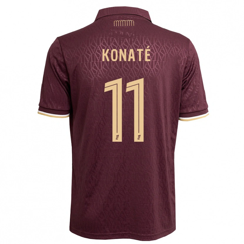 Danxen Donna Maglia Oumar Konaté #11 Marrone Sabbia Vinaccia Kit Gara Away 2026/27 Maglietta