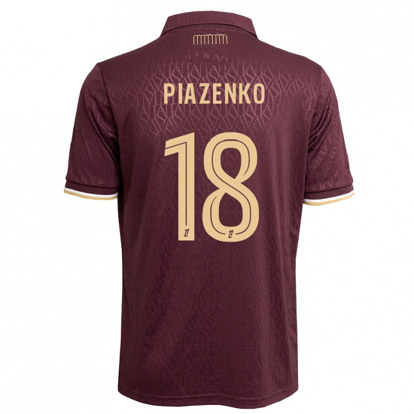 Danxen Donna Maglia Rodion Piazenko #18 Marrone Sabbia Vinaccia Kit Gara Away 2026/27 Maglietta