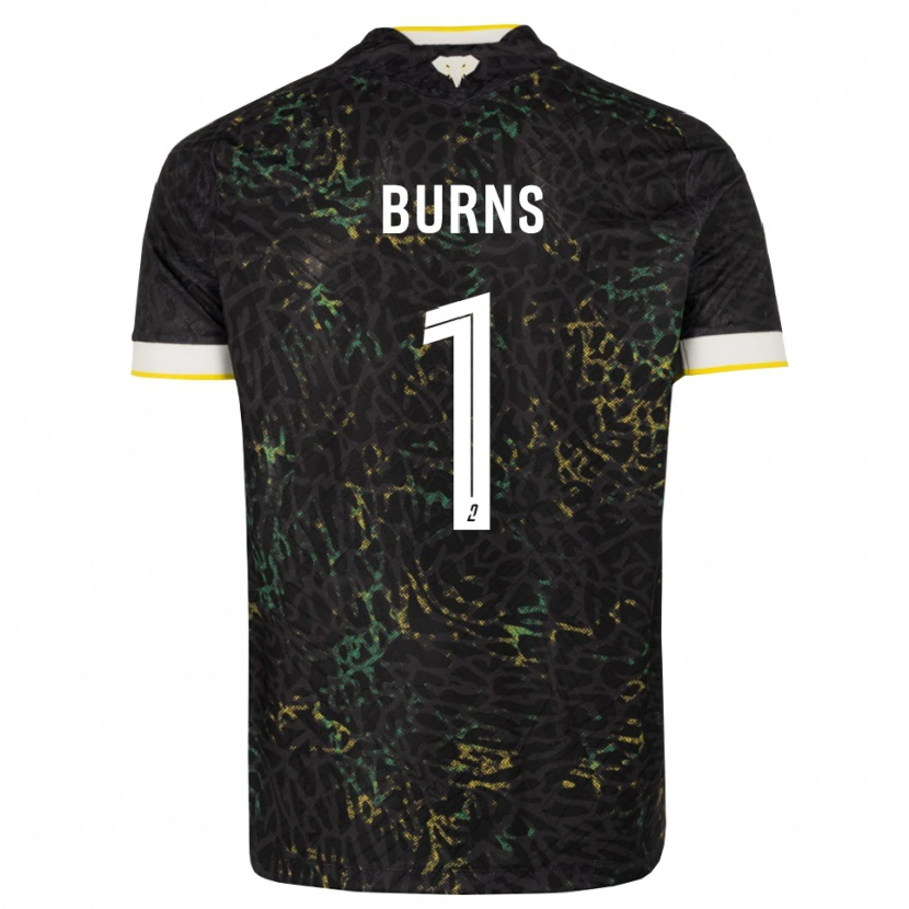 Danxen Donna Maglia Emily Burns #1 Nero Bianco Giallo Kit Gara Away 2026/27 Maglietta