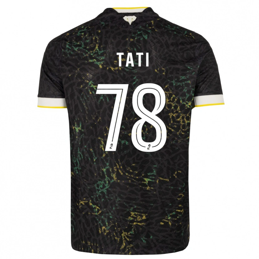 Danxen Donna Maglia Tylel Tati #78 Nero Bianco Giallo Kit Gara Away 2026/27 Maglietta