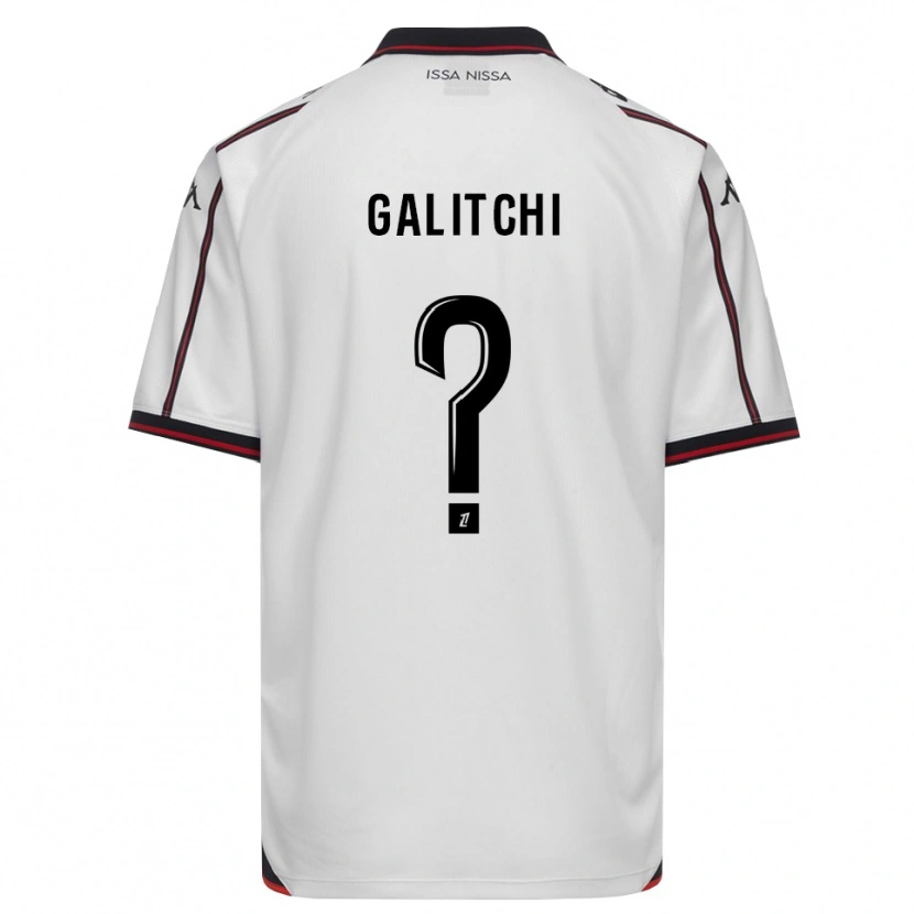 Danxen Donna Maglia Daniel Galitchi #0 Nero Bianco Kit Gara Away 2026/27 Maglietta
