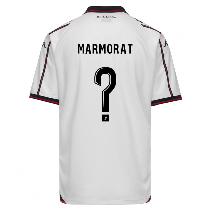 Danxen Donna Maglia Mathéo Marmorat #0 Nero Bianco Kit Gara Away 2026/27 Maglietta
