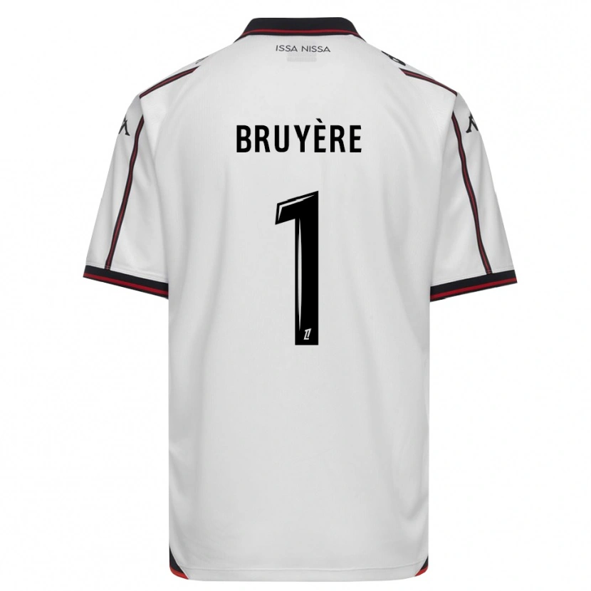 Danxen Donna Maglia Théo Bruyère #1 Nero Bianco Kit Gara Away 2026/27 Maglietta