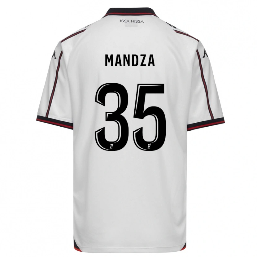 Danxen Donna Maglia Xavier Mandza #35 Nero Bianco Kit Gara Away 2026/27 Maglietta