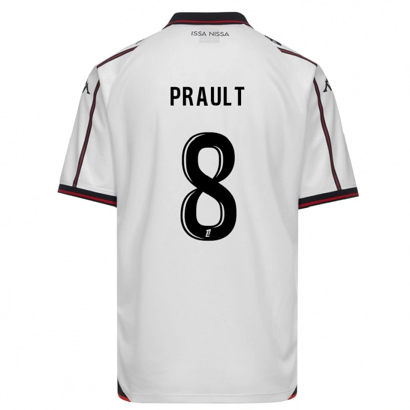 Danxen Donna Maglia Jade Prault #8 Nero Bianco Kit Gara Away 2026/27 Maglietta