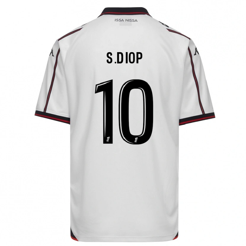 Danxen Donna Maglia Sofiane Diop #10 Nero Bianco Kit Gara Away 2026/27 Maglietta