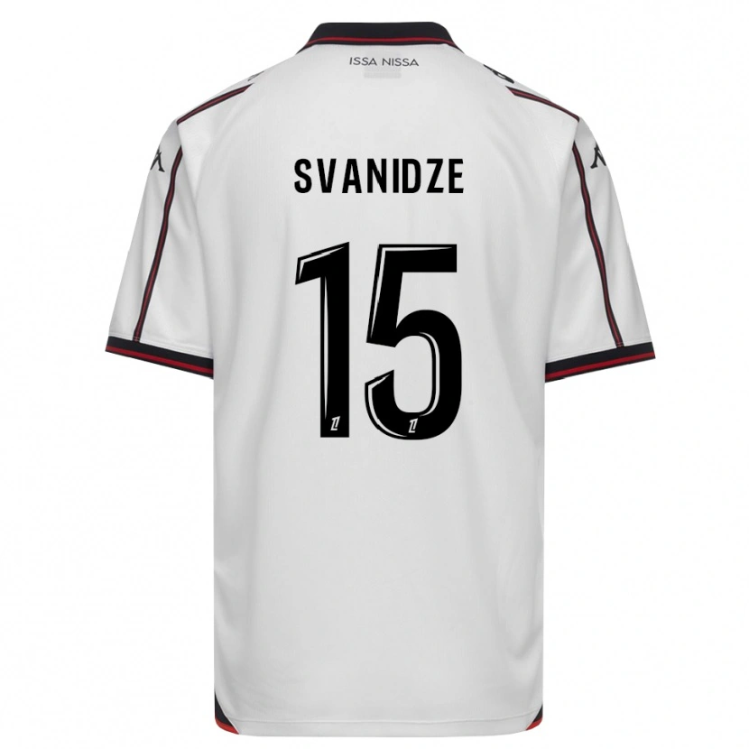 Danxen Donna Maglia Andria Svanidze #15 Nero Bianco Kit Gara Away 2026/27 Maglietta
