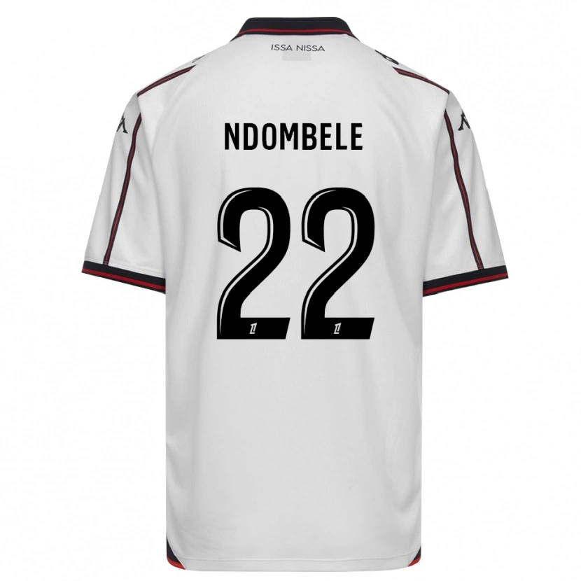 Danxen Donna Maglia Tanguy Ndombele #22 Nero Bianco Kit Gara Away 2026/27 Maglietta